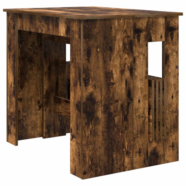 vidaXL Jedálenský stôl 180 x 85 x 75 cm Kompozitné drevo Dymový dub – Obrázok 5