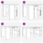 vidaXL Jedálenský stôl 180 x 85 x 75 cm Kompozitné drevo Dymový dub – Obrázok 9