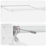 vidaXL Markíza Sivohnedá 2,5 x 2 m Polyester a kov – Obrázok 5