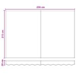 vidaXL Ručný rám markízy s LED Piesková 2,5 x 2 m – Obrázok 9