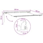 vidaXL Zatemniteľná markíza Sivohnedá 2,5 x 2 m látka – Obrázok 7