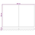 vidaXL Sklopná markíza Sivohnedá 3 x 2 m Polyester a hliník – Obrázok 9