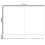 vidaXL Sklopná markíza Piesková 4 x 2 m 100% polyester a hliník – Obrázok 7