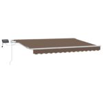 vidaXL Sklopná markíza Sivohnedá 300 x 250 cm Tkanina a hliník – Obrázok 2