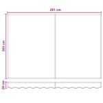 vidaXL Ručná vysúvacia markíza s LED Sivohnedá 100% polyester a hliník – Obrázok 9