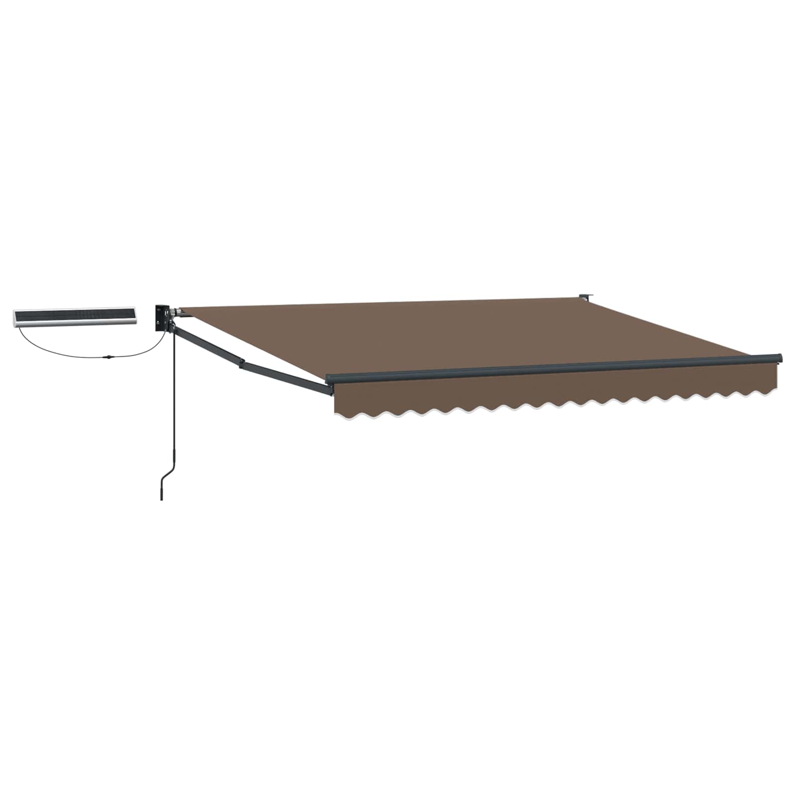 3425885_1.jpg vidaXL Elektrická Retrakovateľná Markíza Sivohnedá – Obrázok 1