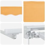 vidaXL Ručná skladacia markíza Piesková 3 x 2,5 m Polyester a hliník – Obrázok 3