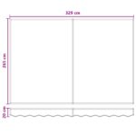 vidaXL Ručná vysúvacia markíza s LED Sivohnedá 100% polyester a hliník – Obrázok 10