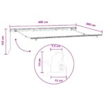 vidaXL Sklopná markíza Sivohnedá 4 × 3 m Polyester a hliník – Obrázok 6