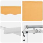 vidaXL Textília na slnečník Piesková 400 × 300 cm Polyester – Obrázok 4