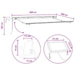 vidaXL Sklopná markíza Sivohnedá 400 × 300 cm Tkanina a hliník – Obrázok 9