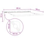 vidaXL Sklopná markíza Sivohnedá 400 × 300 cm Plátno a hliník – Obrázok 6