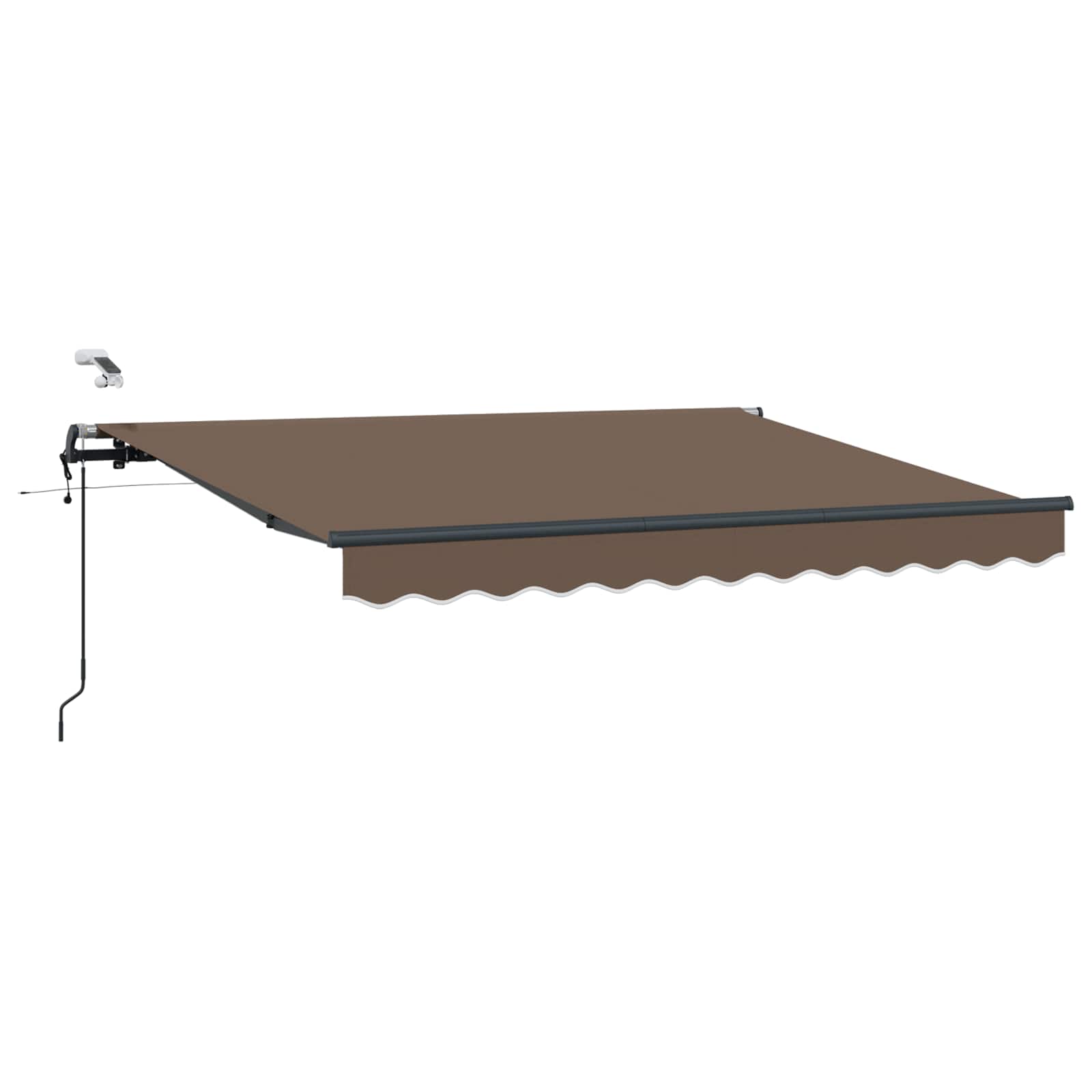 3426140_1.jpg vidaXL Textília na slnečník Sivohnedá 400 × 350 cm Polyester – Obrázok 1