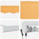vidaXL Markíza Piesková 450 × 300 cm Polyester a hliník – Obrázok 3