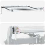 vidaXL Textília na slnečník Sivohnedá 450 × 350 cm Polyester – Obrázok 10