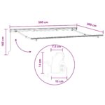 vidaXL Zatemniteľná markíza Piesková 500 × 300 cm Polyester a oceľ – Obrázok 6