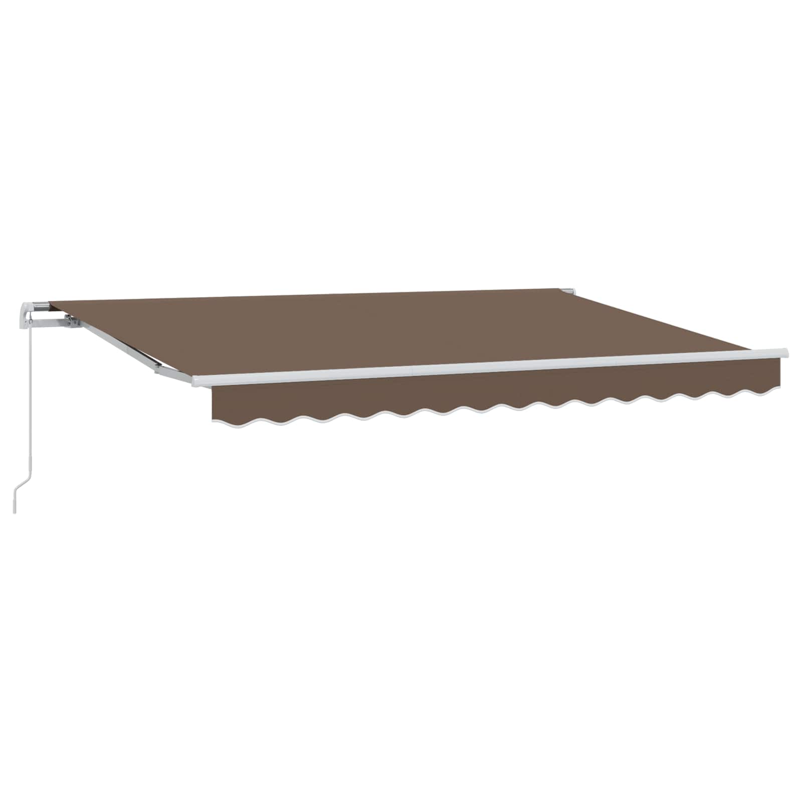 3426419_1.jpg vidaXL Sklopná markíza Sivohnedá 500 × 350 cm Polyester a hliník – Obrázok 1