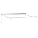 vidaXL Ručná skladacia markíza Piesková 5 × 3,5 m Polyester a hliník – Obrázok 2