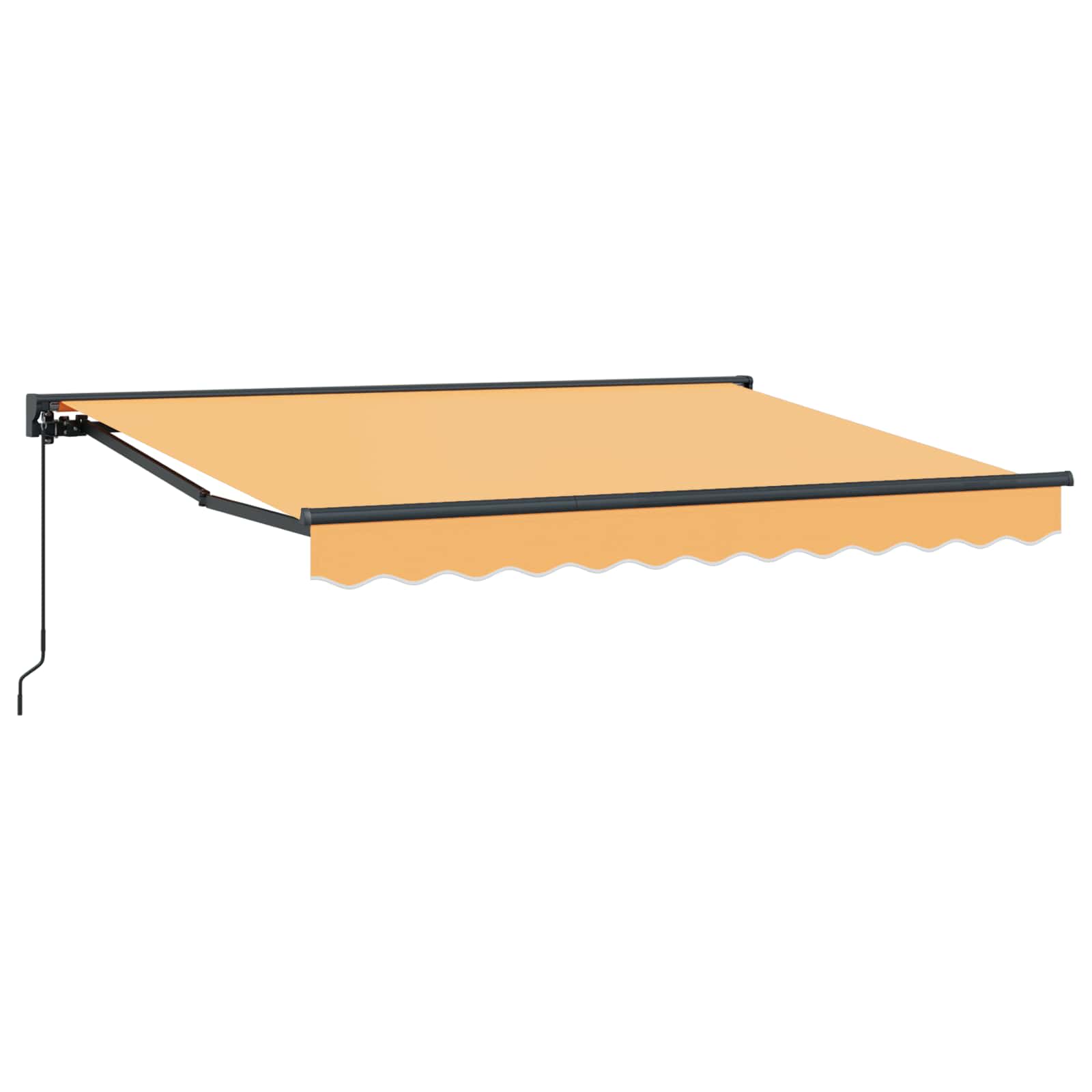 3426445_1.jpg vidaXL Ručná skladacia markíza Piesková 5 × 3,5 m Polyester a hliník – Obrázok 1