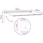 vidaXL Sklopná markíza Sivohnedá 600 × 300 cm Polyester a hliník – Obrázok 7
