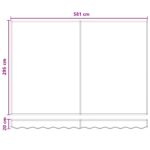 vidaXL Sklopná markíza Sivohnedá 600 × 300 cm Tkanina a hliník – Obrázok 9