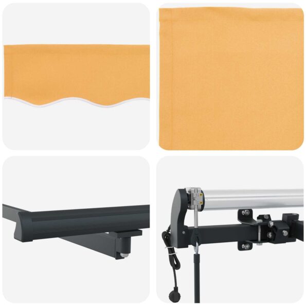 vidaXL Textília na slnečník Piesková 600 × 300 cm Polyester – Obrázok 4