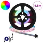 vidaXL LED pás 12 pcs Čierna a priehľadná 40 x 0,8 x 0,3 cm – Obrázok 2