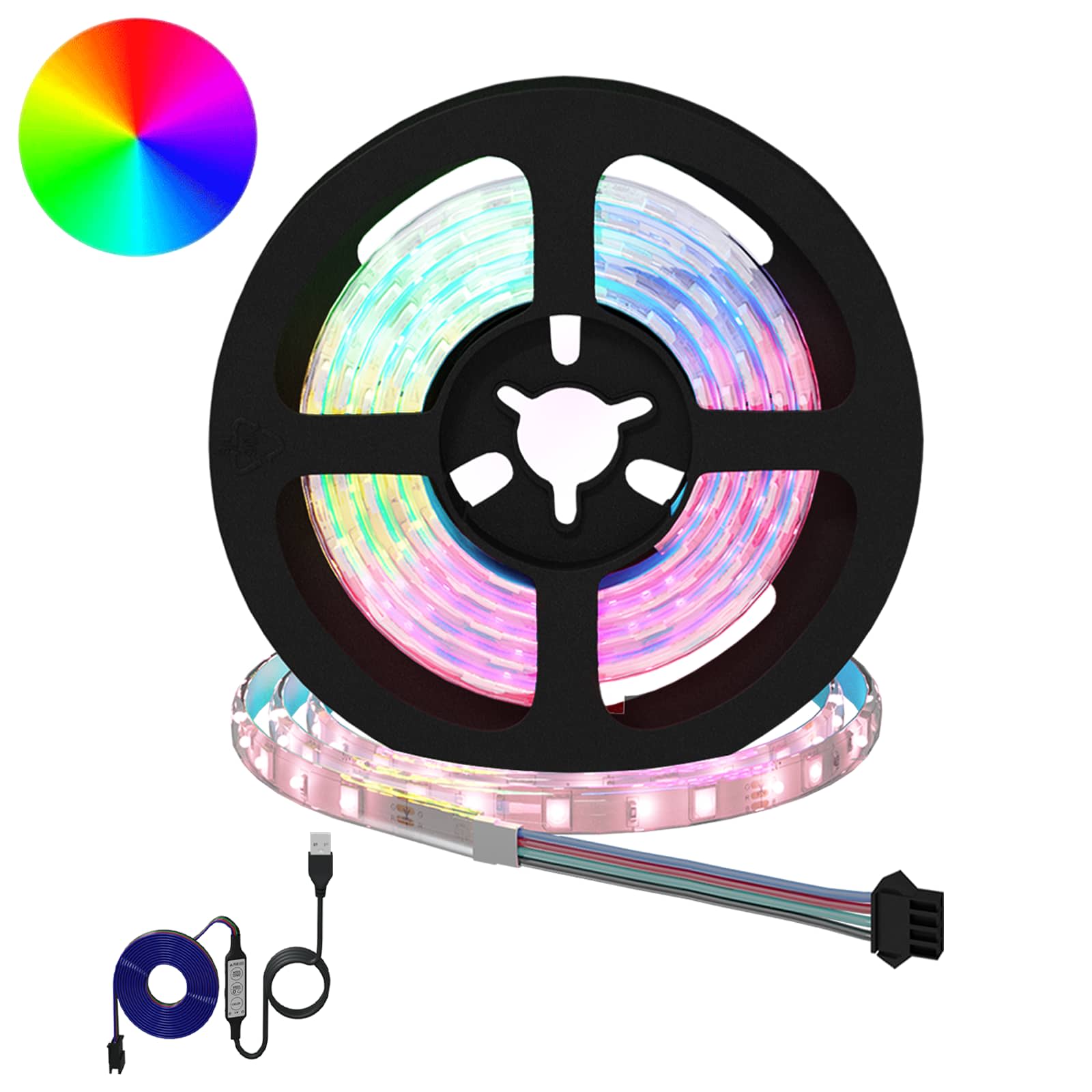 3429103_1.jpg vidaXL LED pás 12 pcs Čierna a priehľadná 900 mm Meď a plast – Obrázok 1