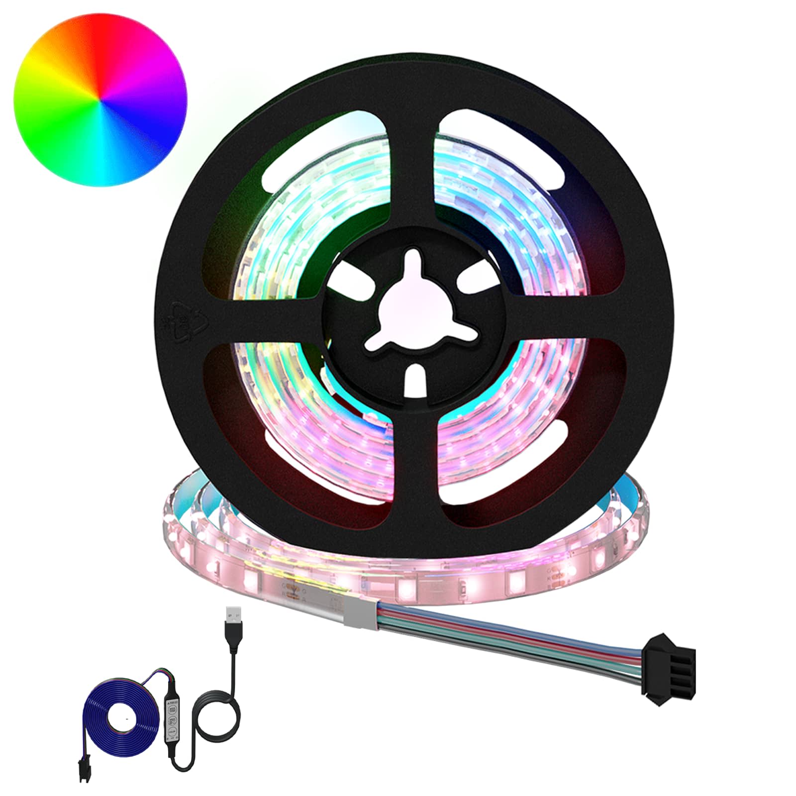 3429115_1.jpg vidaXL LED pás 12 pcs Čierna a priehľadná 750 mm Meď a plast – Obrázok 1