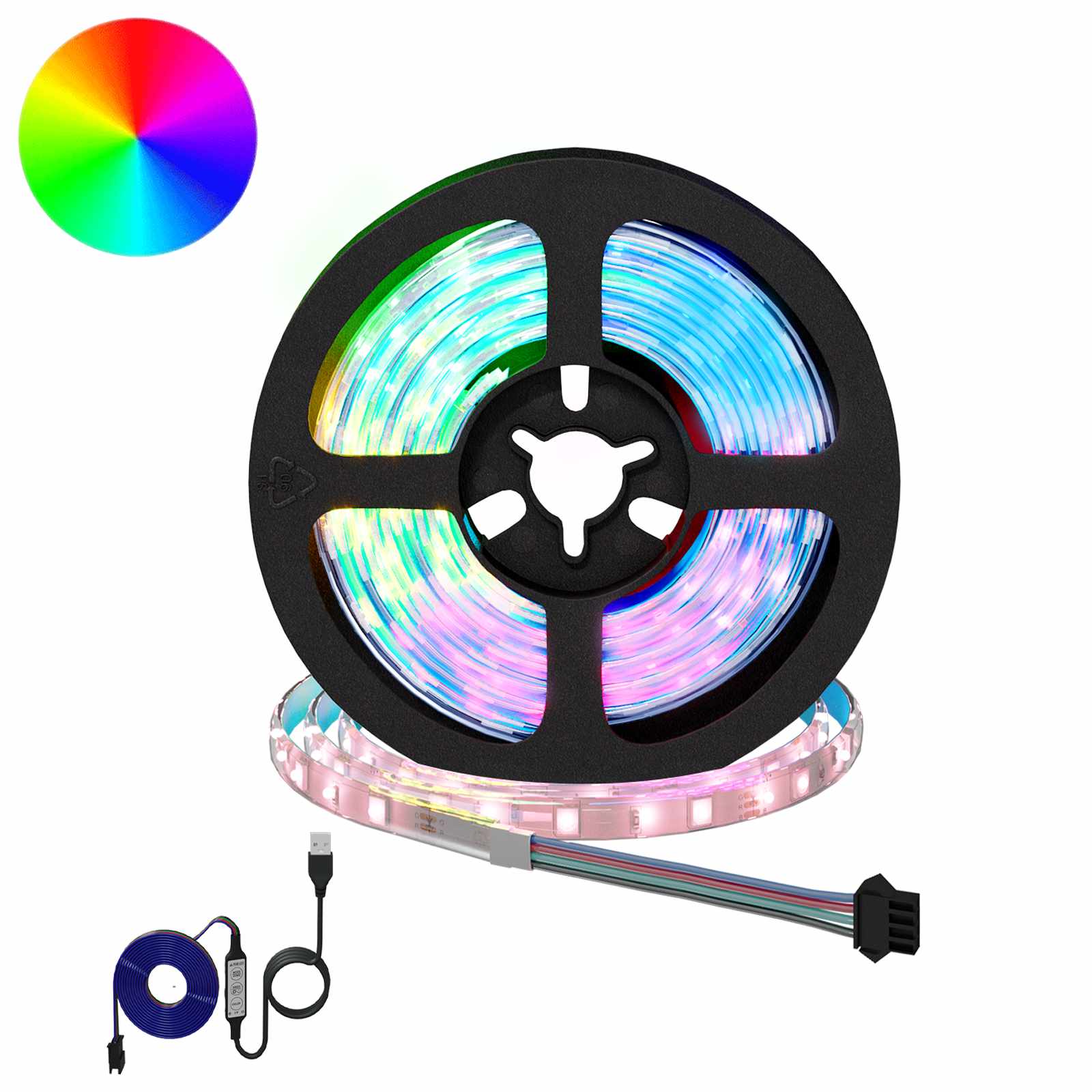 3429117_1.jpg vidaXL LED pás 12 pcs Čierna a priehľadná 950 mm Meď a plast – Obrázok 1