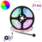 vidaXL LED pás 12 pcs Čierna a priehľadná 2300 mm Meď a plast – Obrázok 2