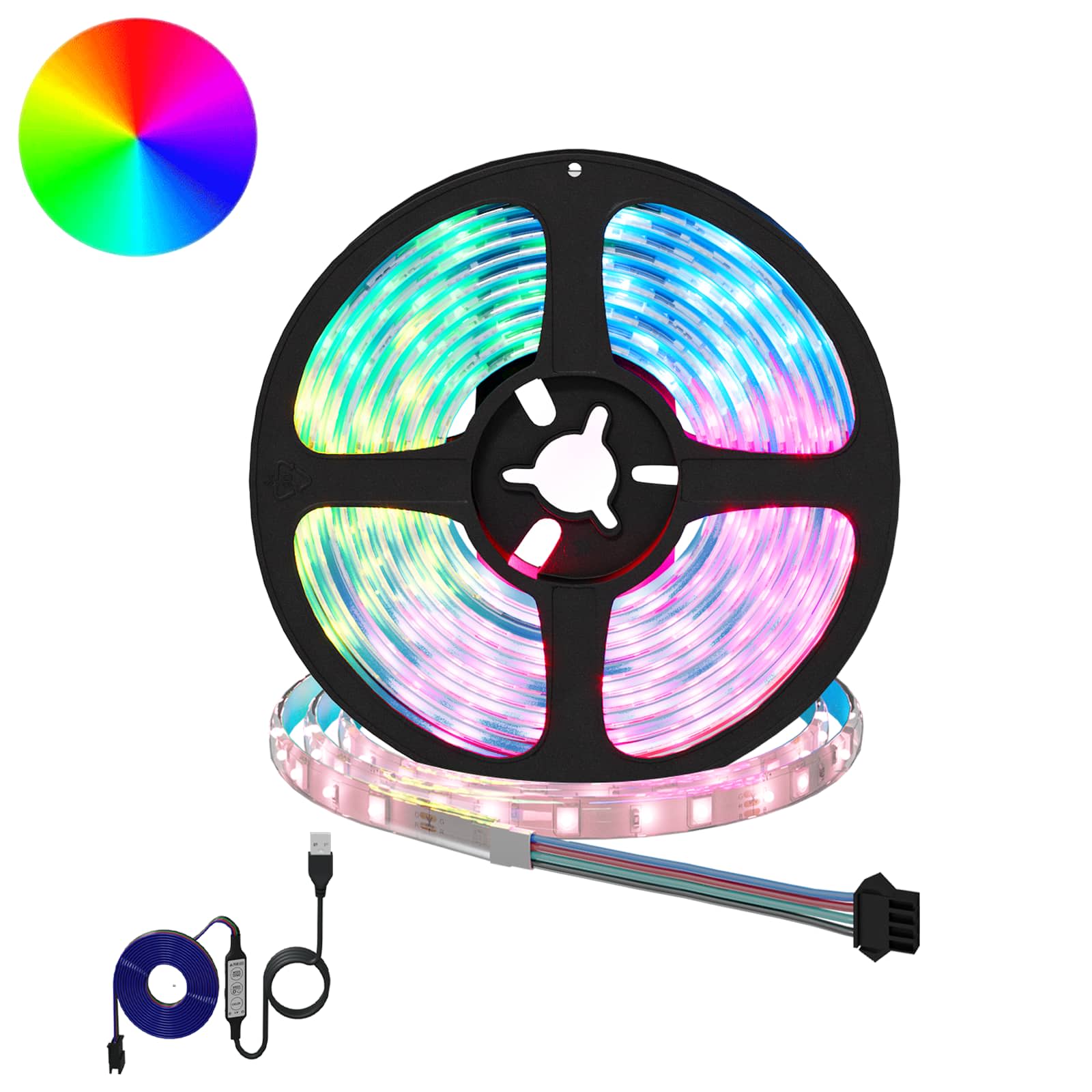 3429123_1.jpg vidaXL LED pás 12 pcs Čierna a priehľadná 2500 mm Meď a plast – Obrázok 1