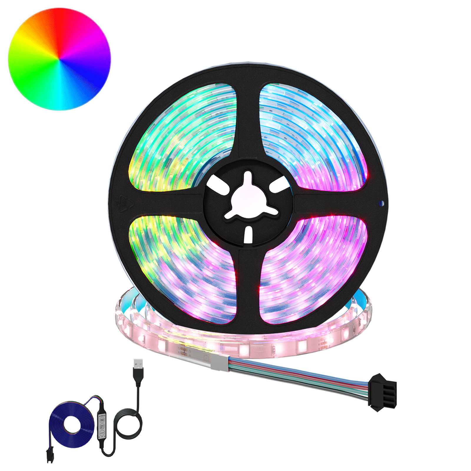 3429127_1.jpg vidaXL LED pás 12 pcs Čierna a priehľadná 4000 mm Meď a plast – Obrázok 1