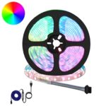 vidaXL LED pás 12 pcs Čierna a priehľadná 5500 mm Meď a plast
