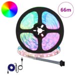 vidaXL LED pás 12 pcs Čierna a priehľadná 5500 mm Meď a plast – Obrázok 2