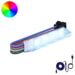 vidaXL LED pás 12 pcs Čierna a biela 1745 mm Meď a plast