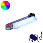 vidaXL LED pás 12 pcs Čierna a mnohofarebná 1745 mm Meď a plast