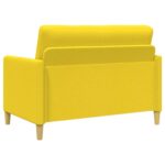 vidaXL Súprava pohovky s úložným priestorom 2 pcs Svetložltá Polyester – Obrázok 4