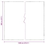 vidaXL Pokrytie rastlín Priehľadná 8 x 12 m PE – Obrázok 10