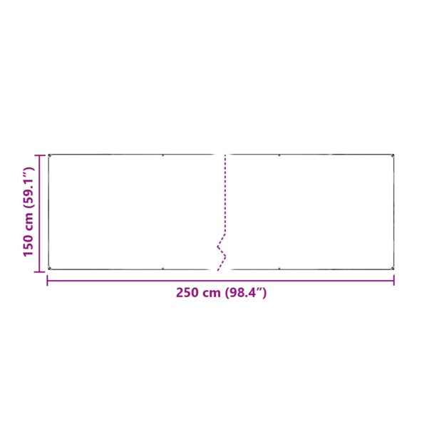 vidaXL Pokrytie rastlín Priehľadná 2,5 x 1,5 m PE – Obrázok 10