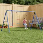 vidaXL Hojdačka do exteriéru Viacfarebný 330 x 185 x 185 cm Oceľ a PE