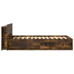 vidaXL Rám postele so skladom Dymový dub 75 x 190 cm Kompozitné drevo – Obrázok 4