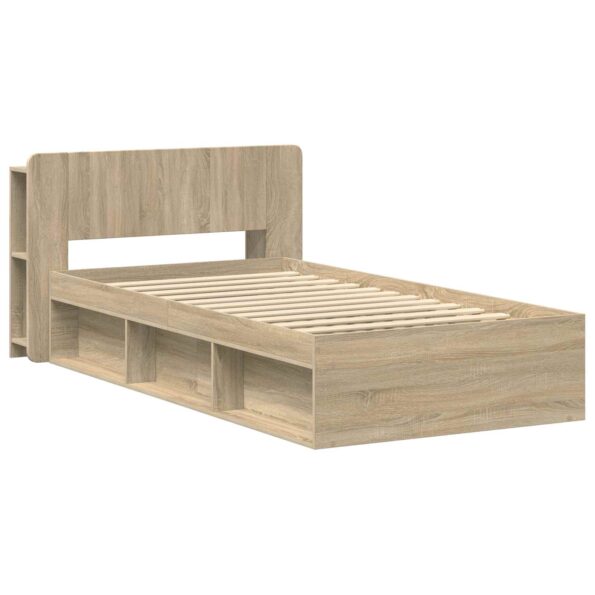 vidaXL Rám postele so skladom Dub sonoma 80 x 200 cm Kompozitné drevo – Obrázok 2