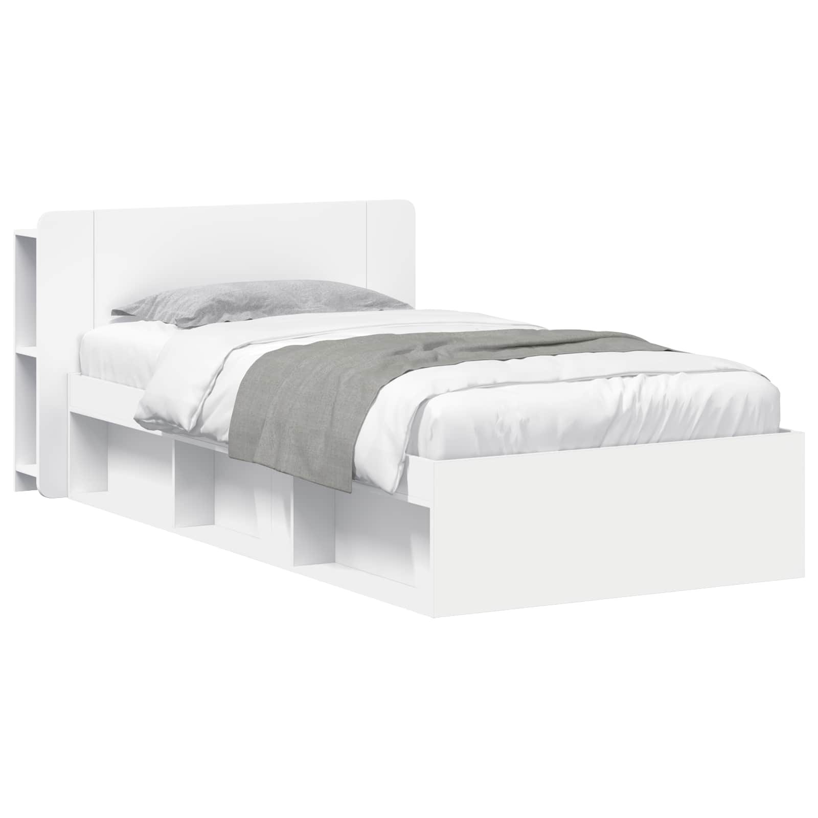 3433326_1.jpg vidaXL Rám postele so skladom Biela 80 x 200 cm Kompozitné drevo – Obrázok 1