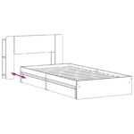 vidaXL Rám postele so skladom Dub sonoma 80 x 200 cm Kompozitné drevo – Obrázok 8