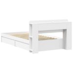 vidaXL Rám postele so skladom Biela 80 x 200 cm Kompozitné drevo – Obrázok 5