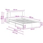 vidaXL Rám postele so skladom Dymový dub 120 x 200 cm Kompozitné drevo – Obrázok 10