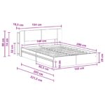 vidaXL Rám postele so skladom Dub sonoma 140 x 200 cm Kompozitné drevo – Obrázok 10