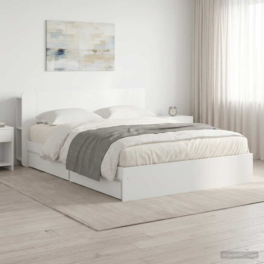 3433592_1.jpg vidaXL Rám postele so skladom Biela 150 x 200 cm Kompozitné drevo – Obrázok 1