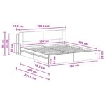 vidaXL Rám postele so skladom Dymový dub 180 x 200 cm Kompozitné drevo – Obrázok 10